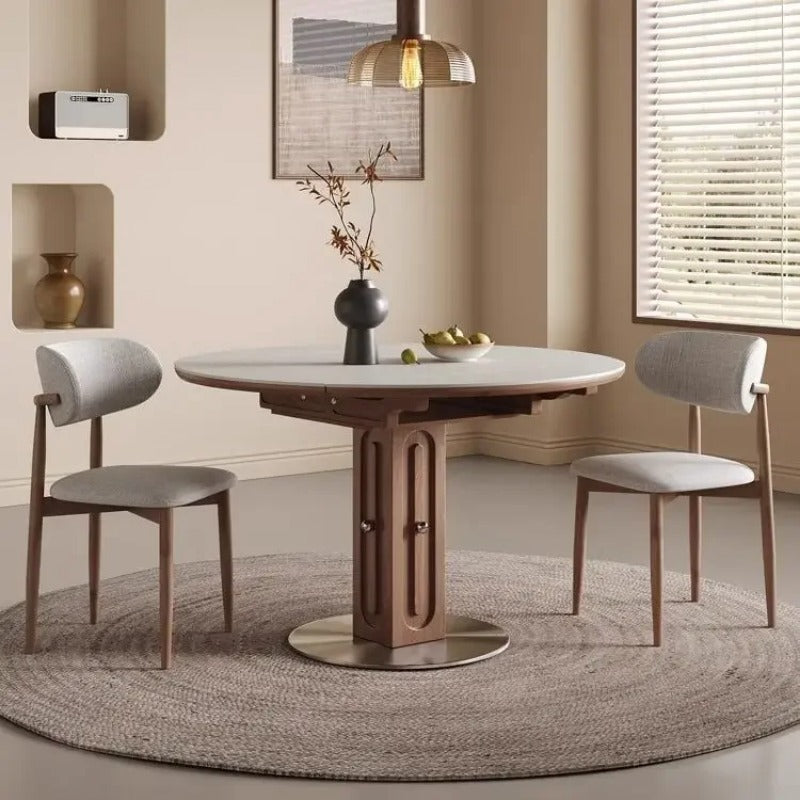 Nordic Light Luxury Dining Chair Minimalist Solid Wood Frame