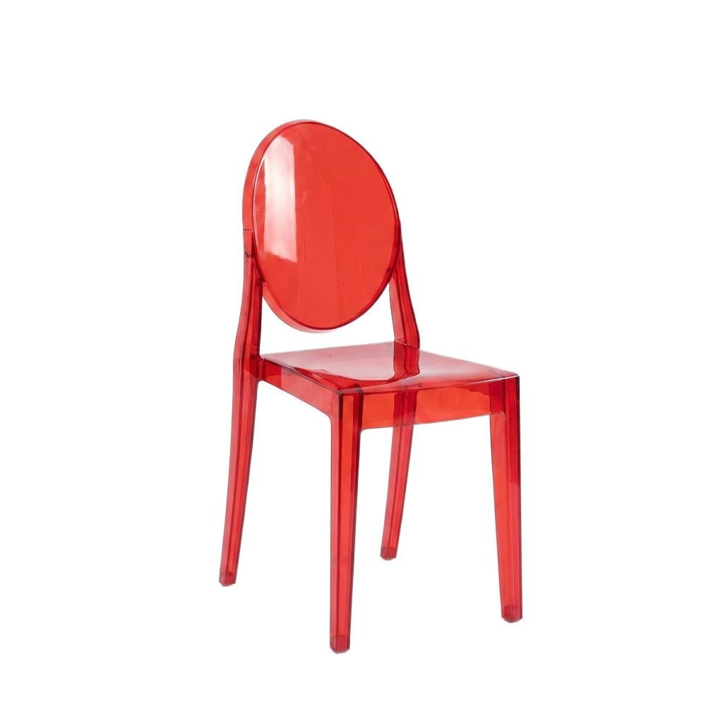 Nordic Ghost Dining Chair – Transparent Stackable Acrylic Chair