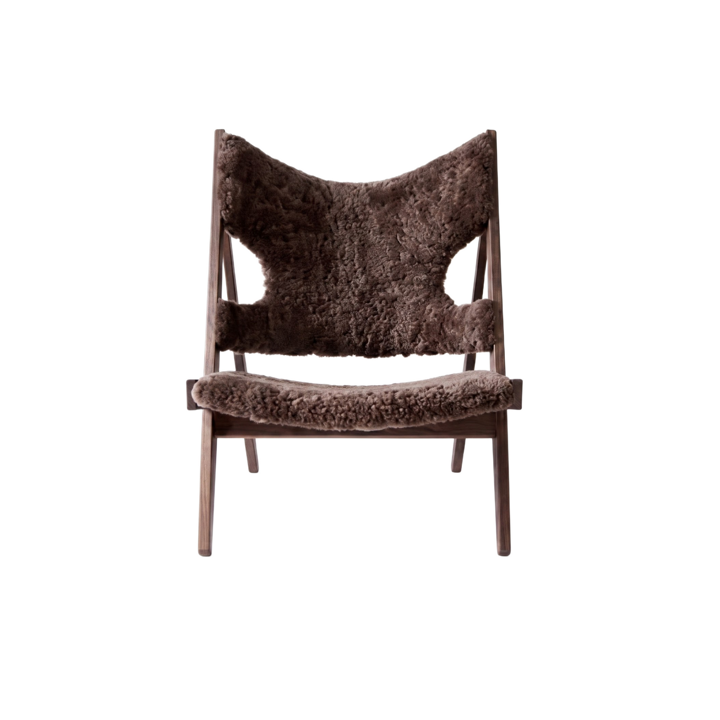 Solid Wood High-Back Lounge Chair — Minimalist Luxury & Creative Designer Style