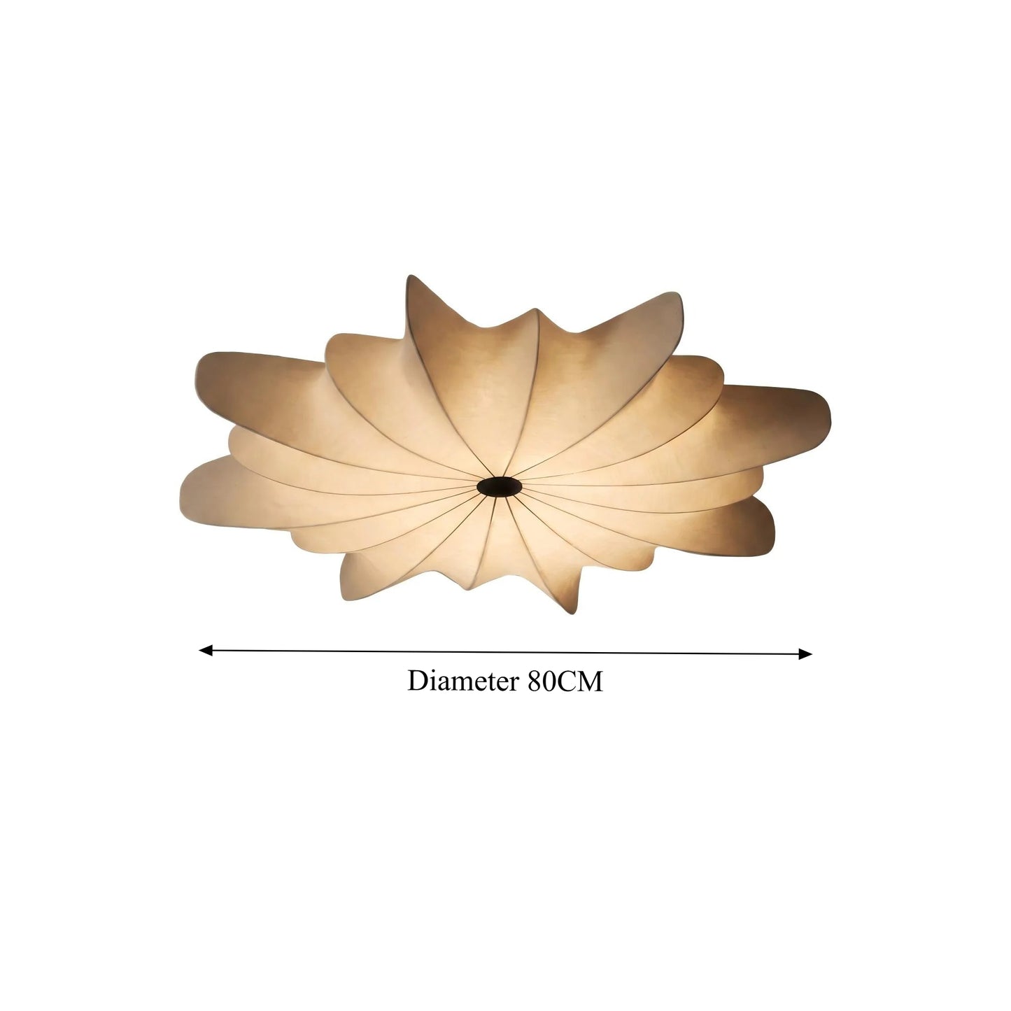 Italian Designer Silk Pendant Lamp – Elegant French Retro & Timeless Design