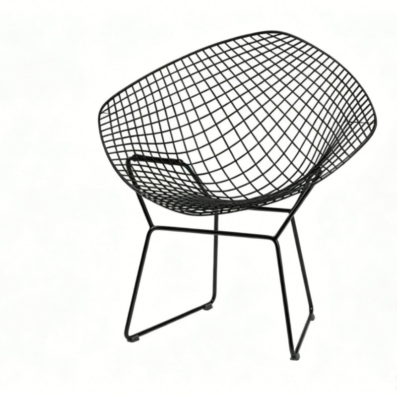 Diamond Wire Lounge Chair – Modern Mid-Century Accent Seating
