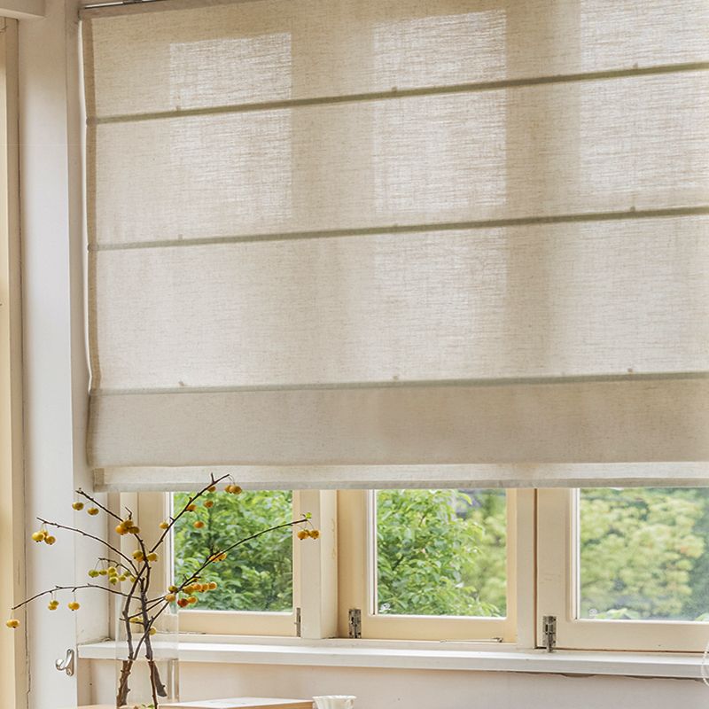 Serenity in Every Fold – Linen Roman Shades for a Calm, Modern Home