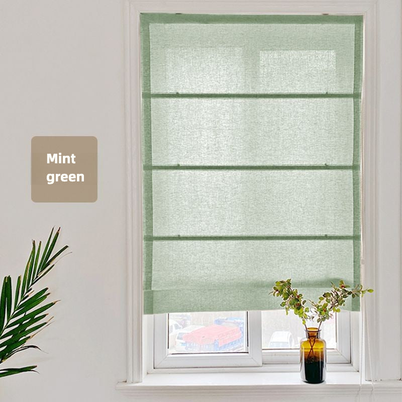 Serenity in Every Fold – Linen Roman Shades for a Calm, Modern Home