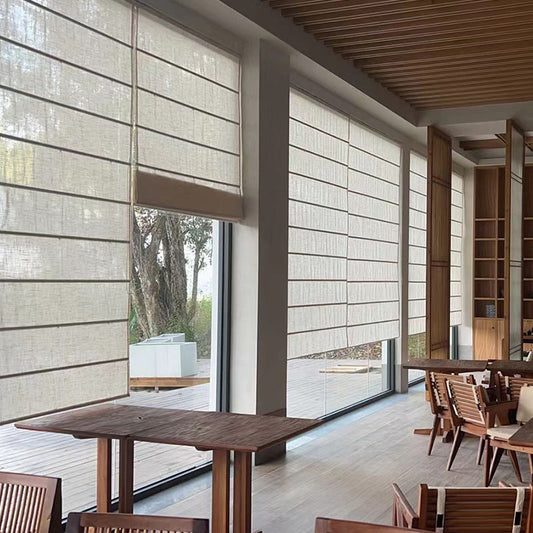 Serenity in Every Fold – Linen Roman Shades for a Calm, Modern Home
