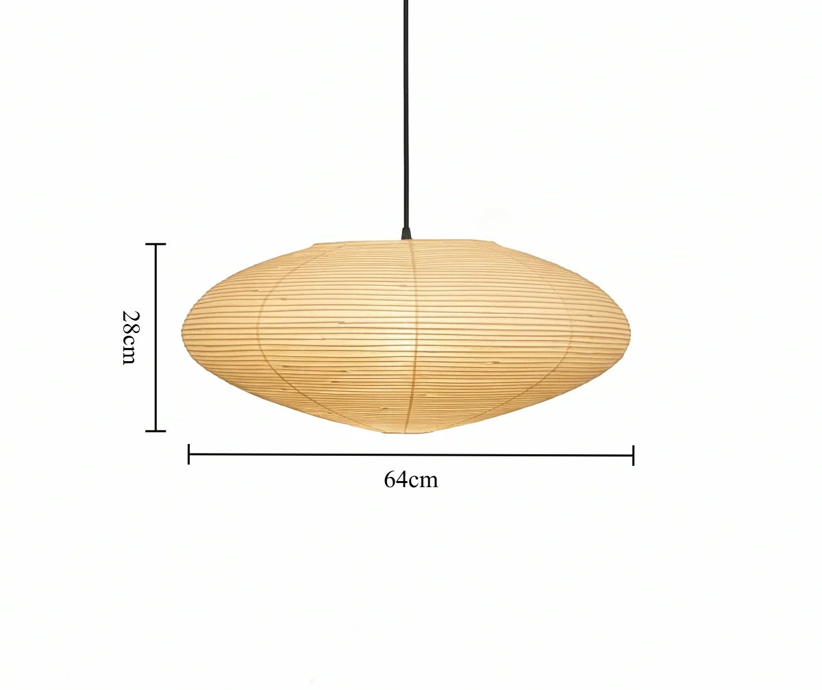Noguchi Style Paper Lamp – Wabi-Sabi Zen Design for Modern Living