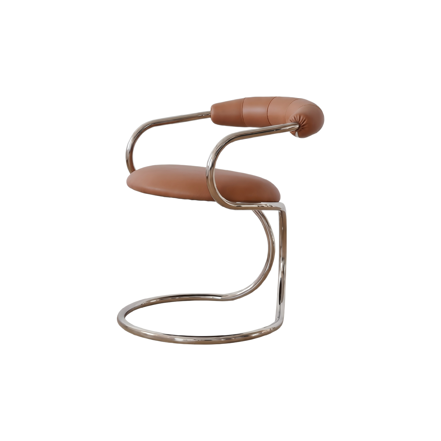 Bauhaus-Style Snake Armchair — Creative Mid-Century Design for Dining and Leisure
