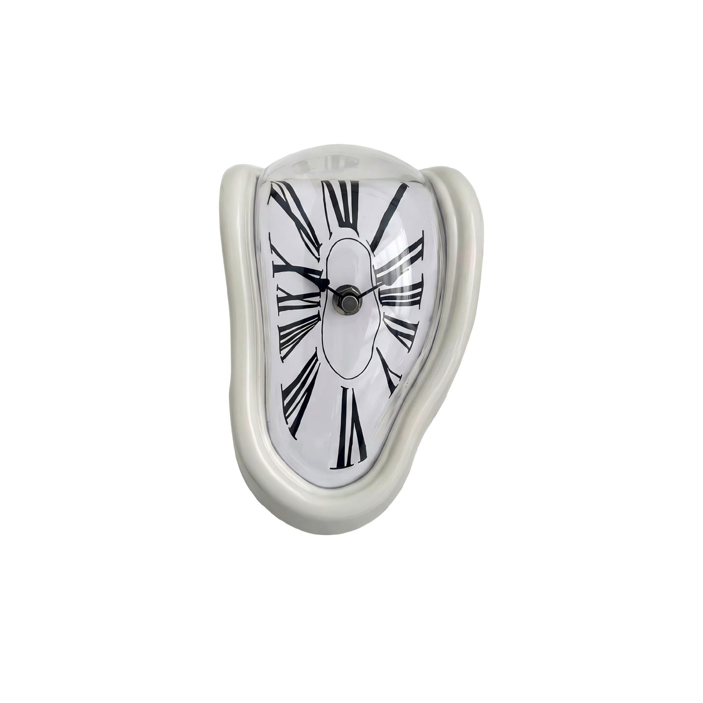 Surrealist Melting Clock – Retro Roman Numeral Desk Corner Clock for Creative Home Decor