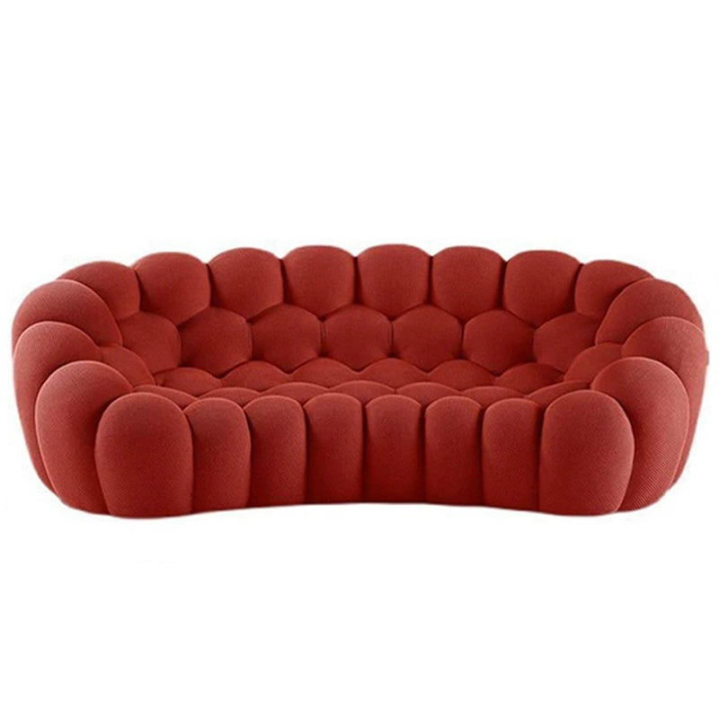 French Italian Trending Bubble Soccer Artistic Curved Elegant Sofa