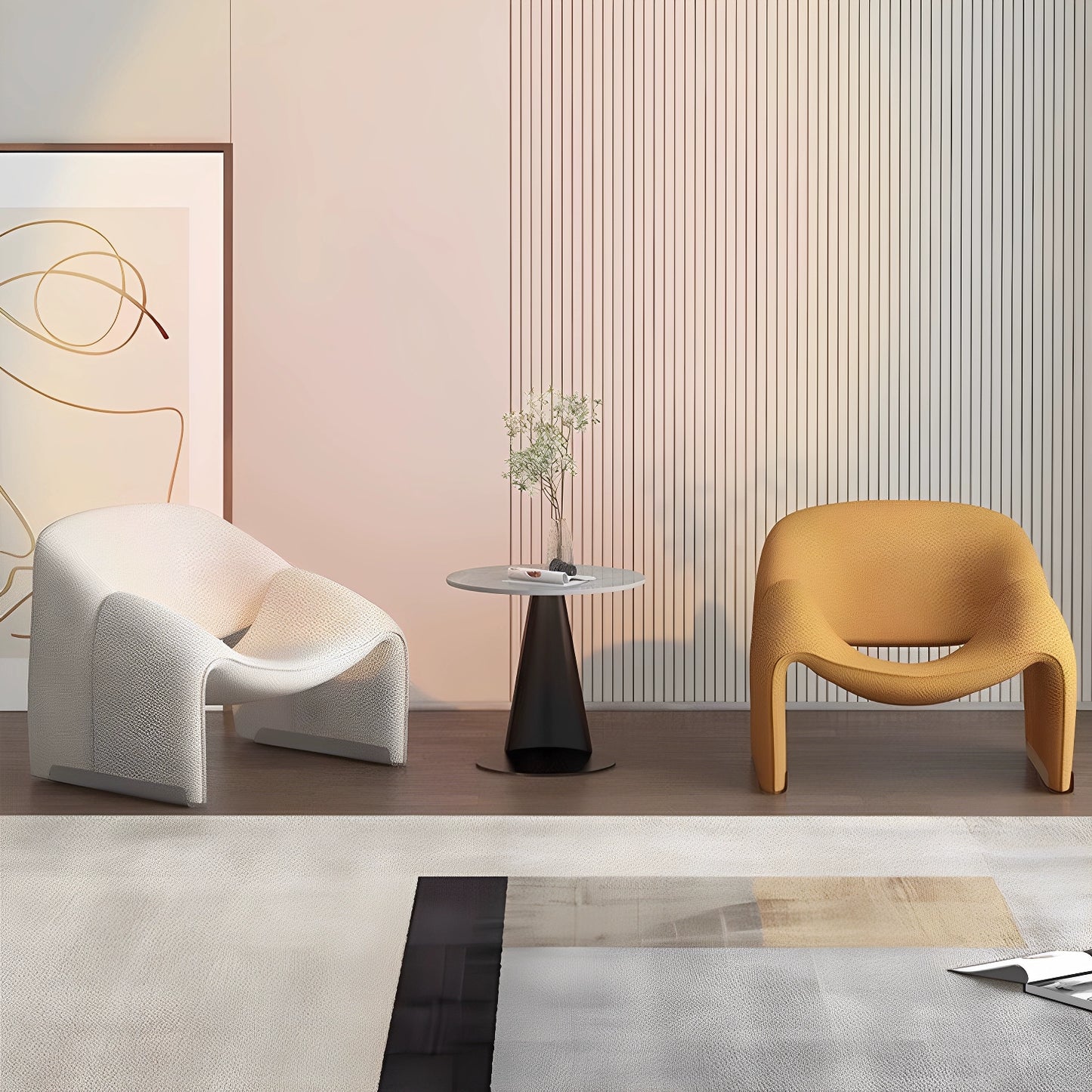 Groovy Chair-Modern Style with High Comfort for Living Room