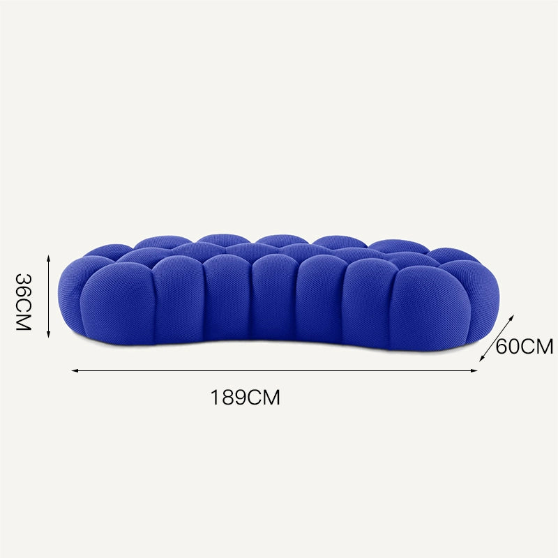 French Italian Trending Bubble Soccer Artistic Curved Elegant Sofa