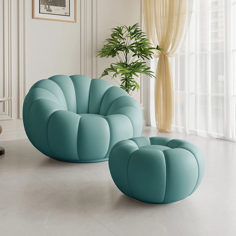 Pumpkin Lazy Armchair-A Cloud Of Plush Comfort