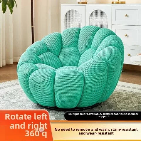 Bloom in Comfort – Pumpkin Puff Bean Bag Chair