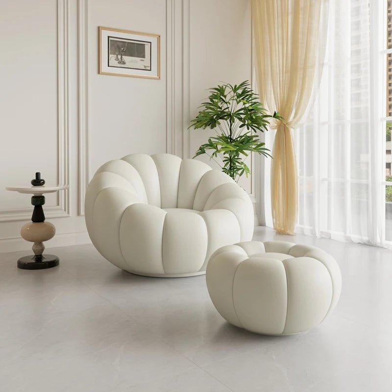 Pumpkin Lazy Armchair-A Cloud Of Plush Comfort