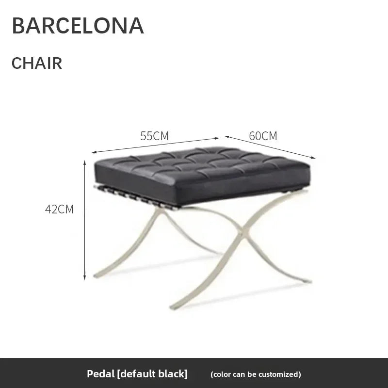 Nordic Single Barcelona Designer Star Same Leisure Simple High-end Luxury Leisure Chair Recliner Chair Modern Single Sofa Chair