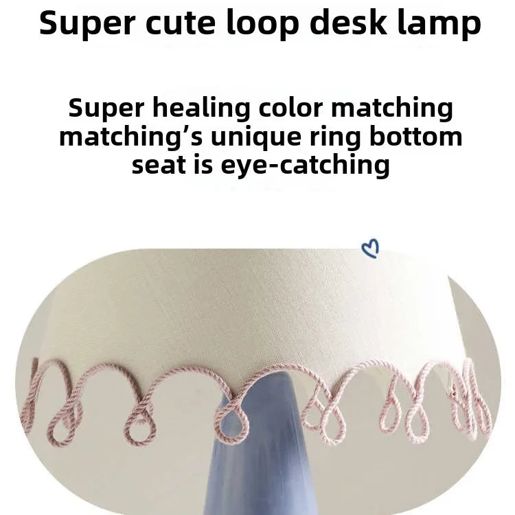 Loop Creamy Color-Block Table Lamp-A Lamp as Sweet And Gentle As Cream
