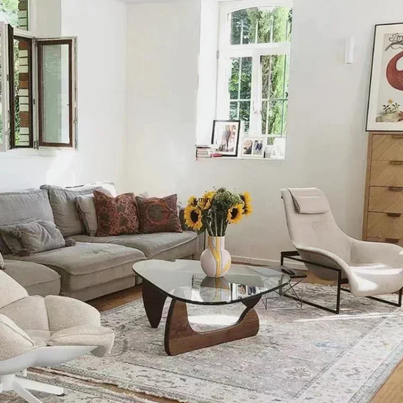 Glass Wood Coffee Table – Strong, Sleek, and Space-Smart