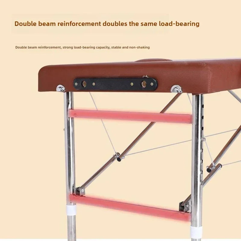 TherapyPro Portable Stainless Steel Massage Table