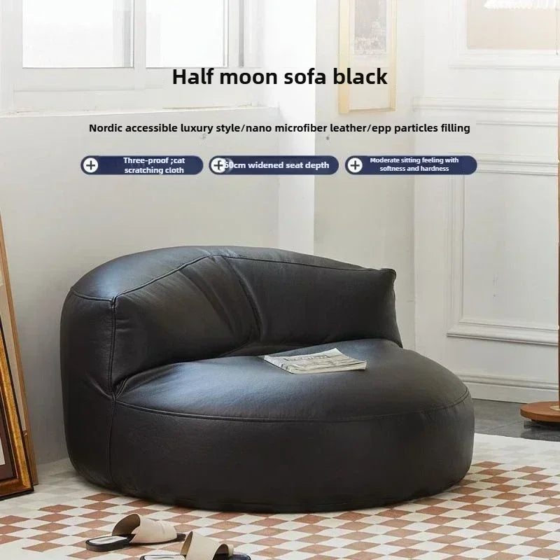 Half-Moon Bean Bag Chair - Your Personal Oasis of Laziness