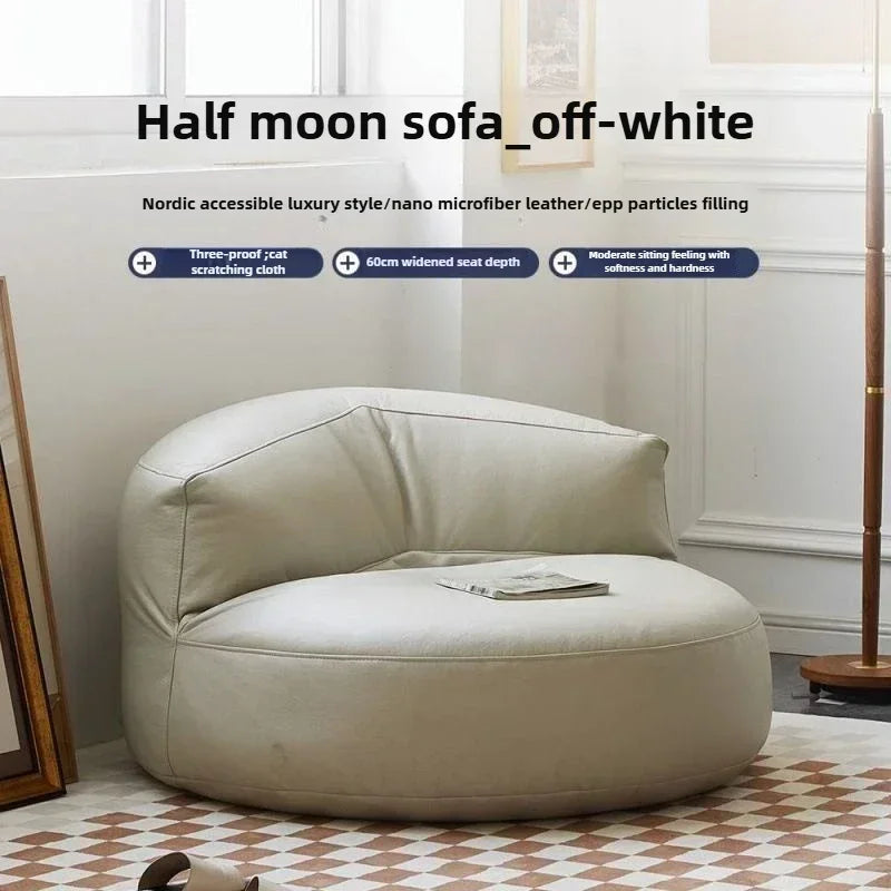 Half-Moon Bean Bag Chair - Your Personal Oasis of Laziness