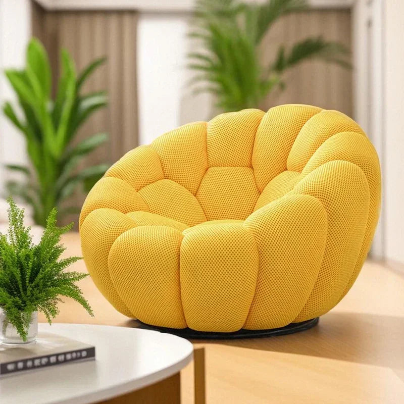 Bloom in Comfort – Pumpkin Puff Bean Bag Chair
