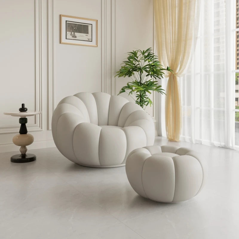 Pumpkin Lazy Armchair-A Cloud Of Plush Comfort