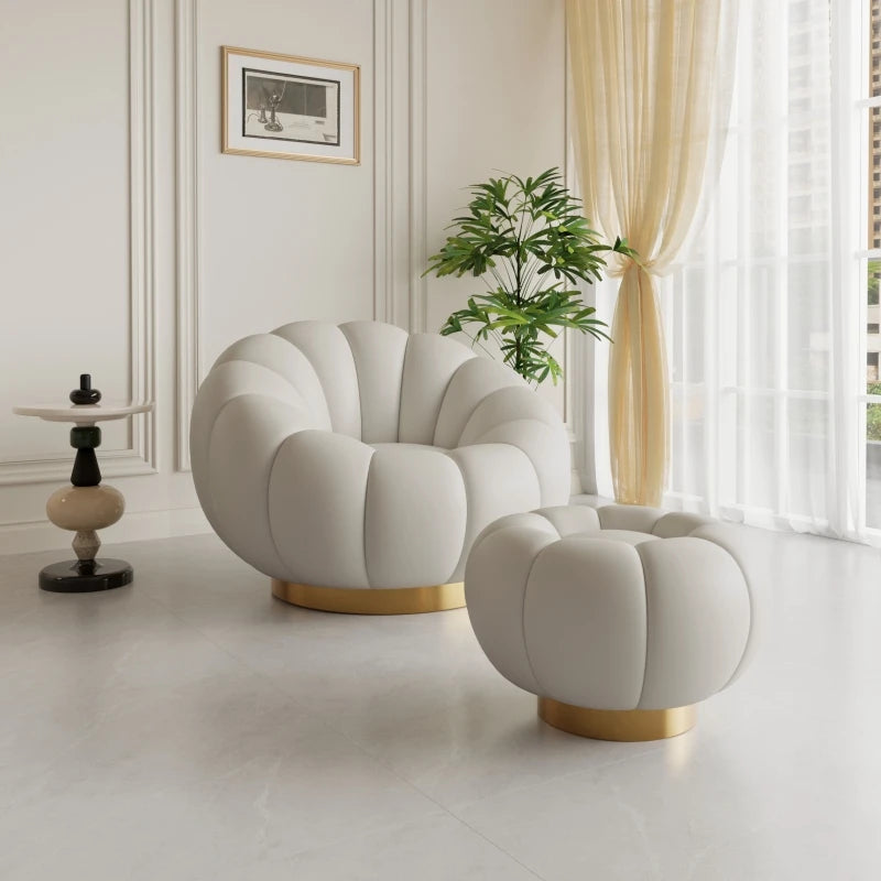 Pumpkin Lazy Armchair-A Cloud Of Plush Comfort