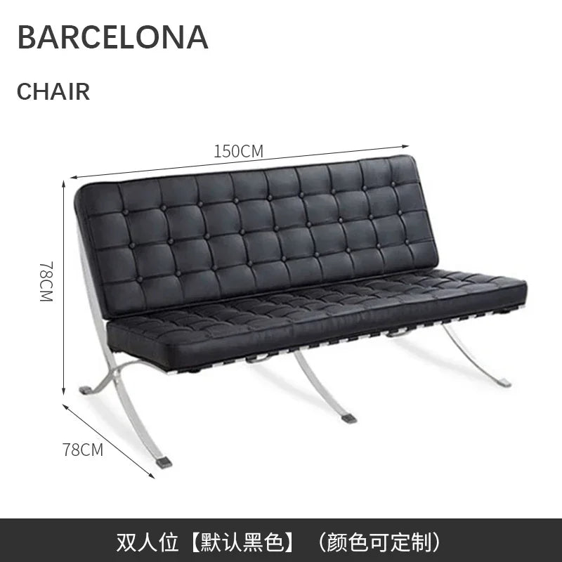Nordic Single Barcelona Designer Star Same Leisure Simple High-end Luxury Leisure Chair Recliner Chair Modern Single Sofa Chair
