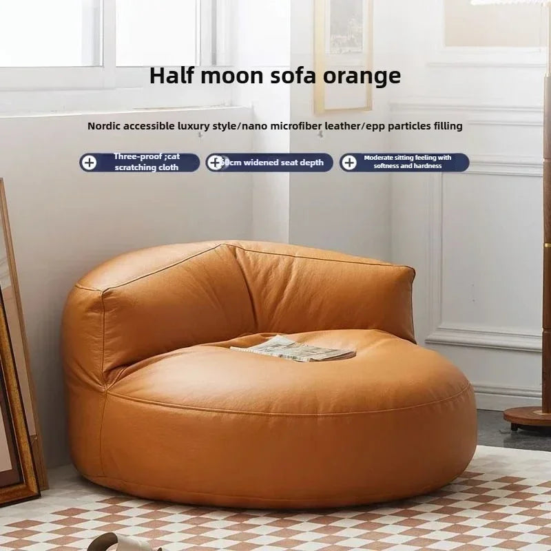 Half-Moon Bean Bag Chair - Your Personal Oasis of Laziness