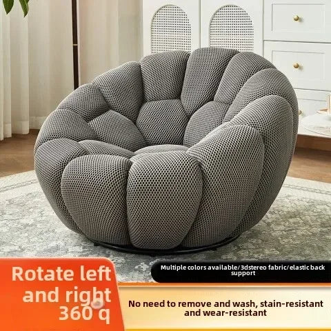 Bloom in Comfort – Pumpkin Puff Bean Bag Chair