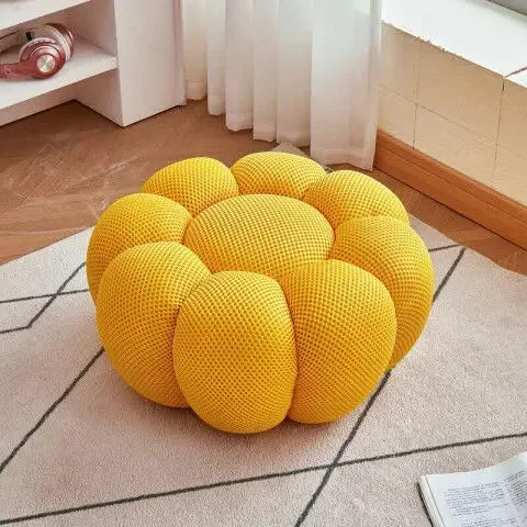 Bloom in Comfort – Pumpkin Puff Bean Bag Chair