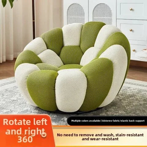Bloom in Comfort – Pumpkin Puff Bean Bag Chair