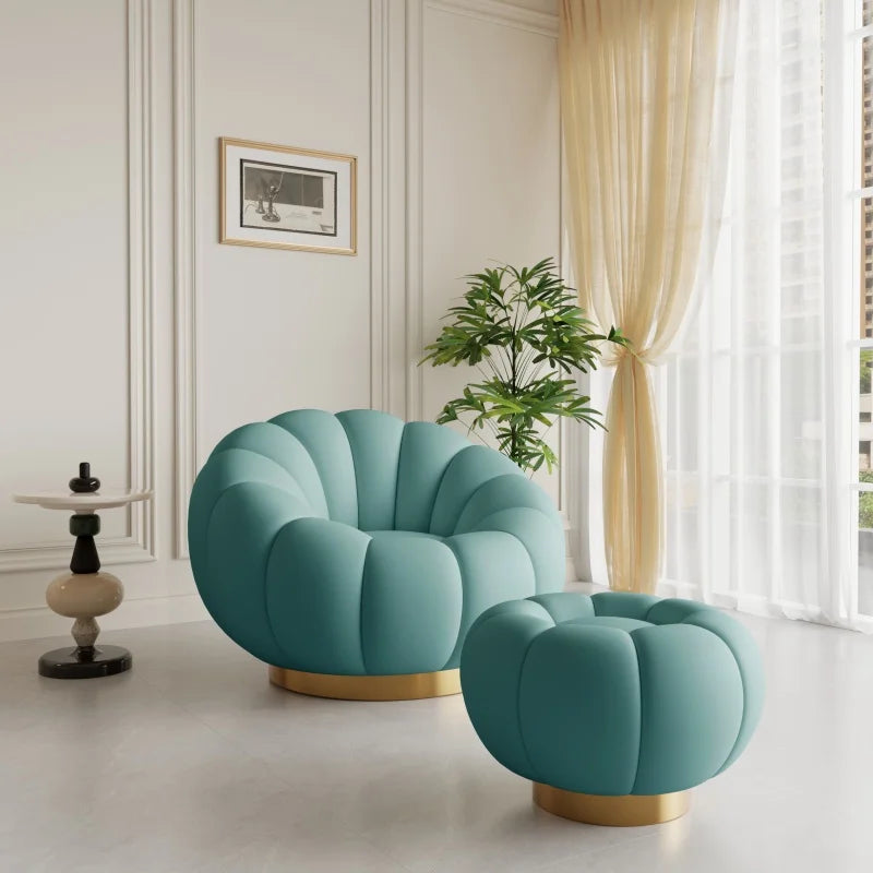 Pumpkin Lazy Armchair-A Cloud Of Plush Comfort
