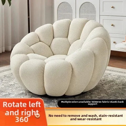 Bloom in Comfort – Pumpkin Puff Bean Bag Chair