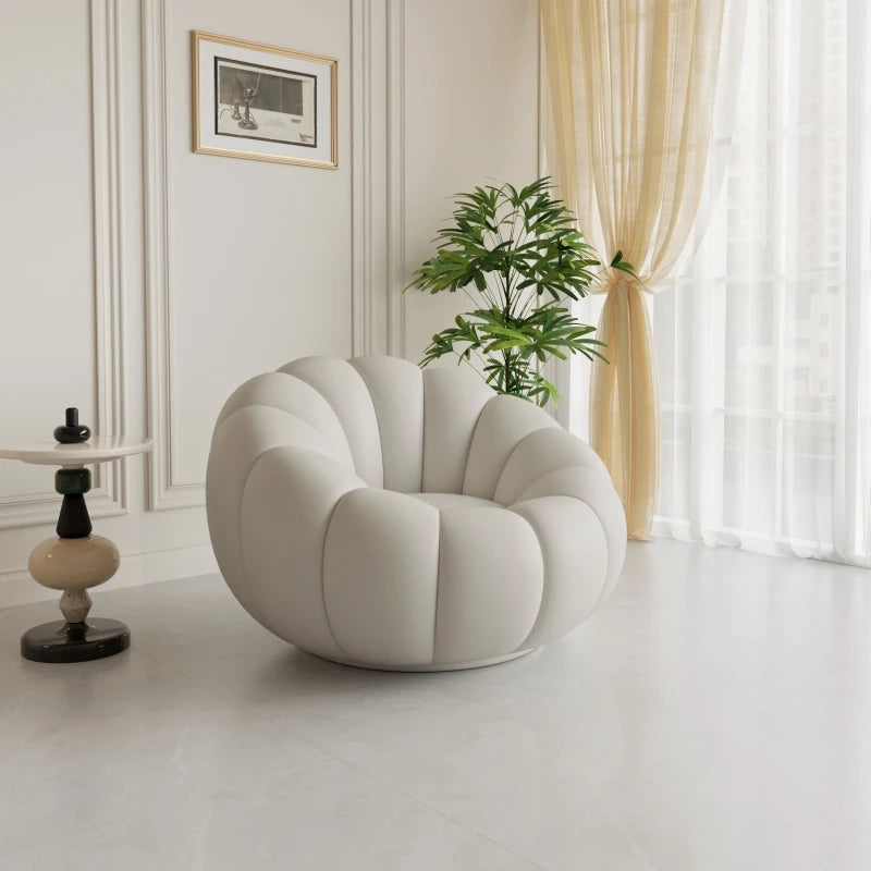 Pumpkin Lazy Armchair-A Cloud Of Plush Comfort