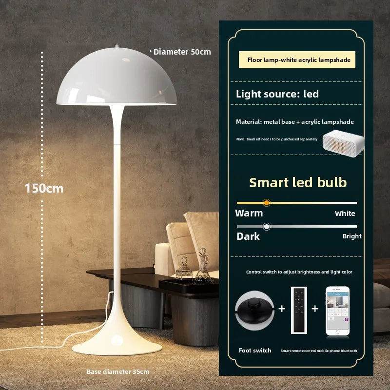 Panthella Table Lamp – Mid-Century Mushroom Table Lamp with Soft Diffused Light