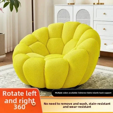Bloom in Comfort – Pumpkin Puff Bean Bag Chair
