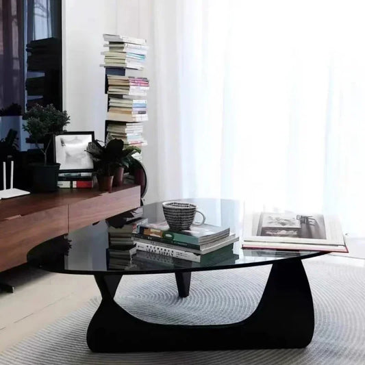 Glass Wood Coffee Table – Strong, Sleek, and Space-Smart