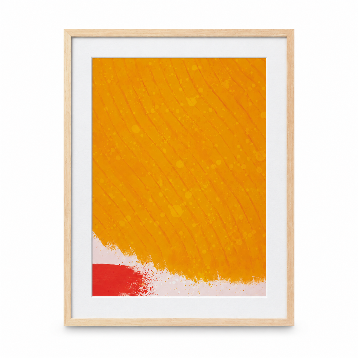 Opera d'arte da parete astratta Hsiao Chin Bold – Studio sui colori blu, giallo e rosso