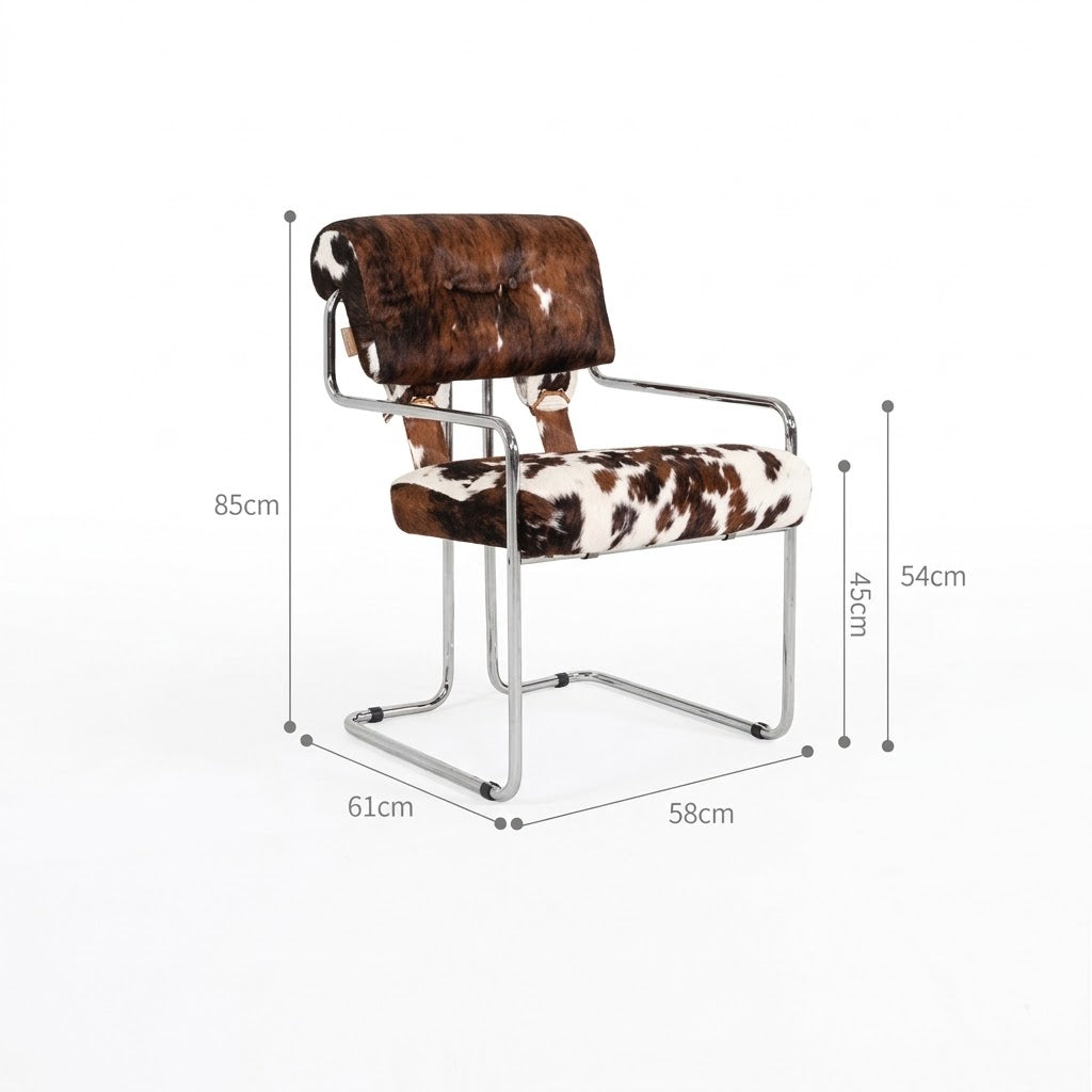 Tucroma Chair – Vintage Genuine Leather Dining & Study Chair
