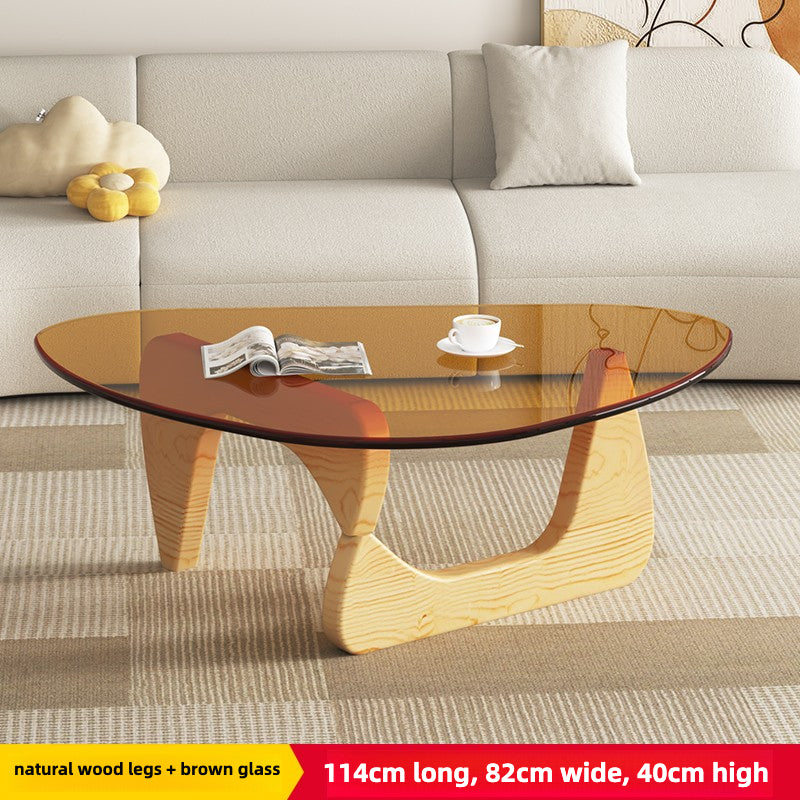 Glass Wood Coffee Table – Strong, Sleek, and Space-Smart