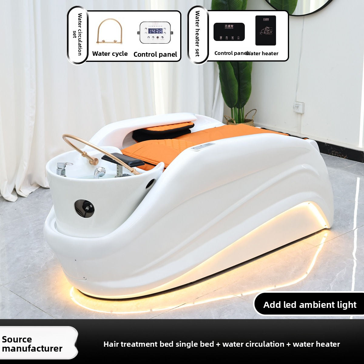 Fully Automatic Electric Massage Shampoo Bed for Hair Salon & Spa
