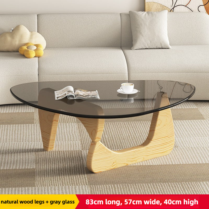 Glass Wood Coffee Table – Strong, Sleek, and Space-Smart