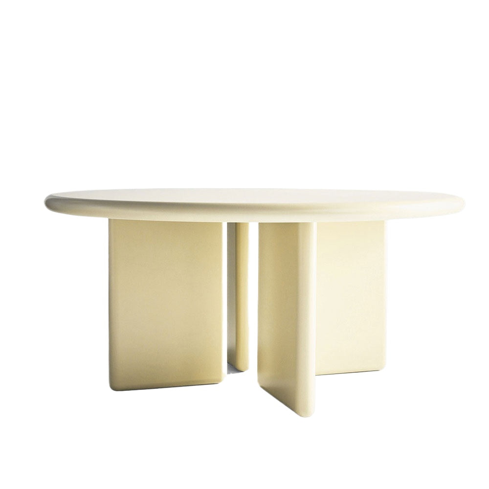Memphis Round Dining Table – Modern Sculptural Pedestal Table