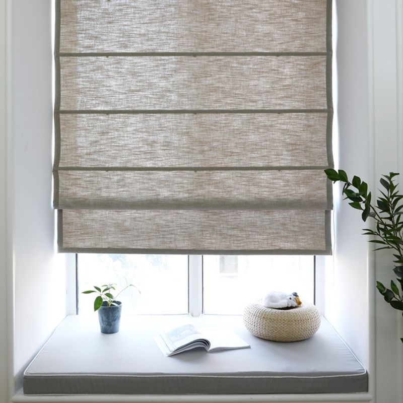 Serenity in Every Fold – Linen Roman Shades for a Calm, Modern Home