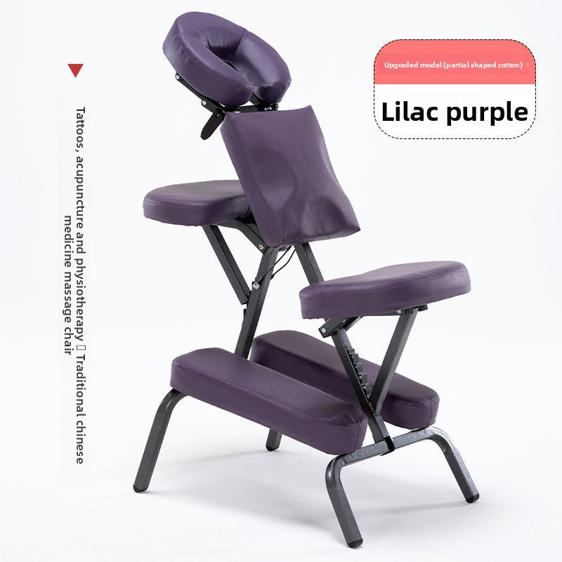 Foldable Tattoo & Acupuncture Massage Chair – Portable TCM Therapy, Gua Sha, and Reclining Stool