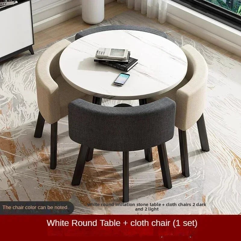 Nordic-Style Table and Chair Set with Storage-Redefining Light Luxury and Minimalism