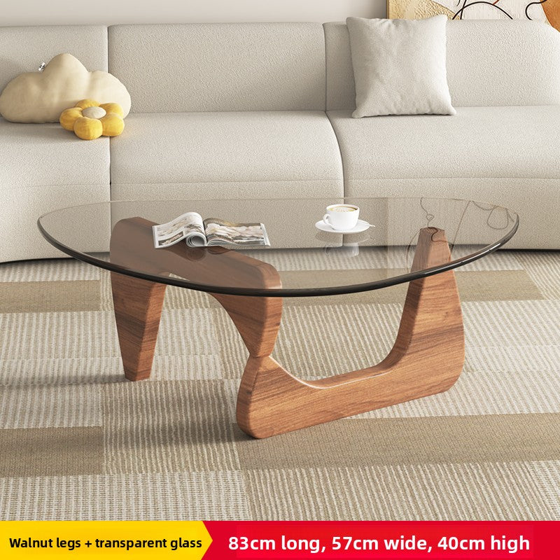 Glass Wood Coffee Table – Strong, Sleek, and Space-Smart