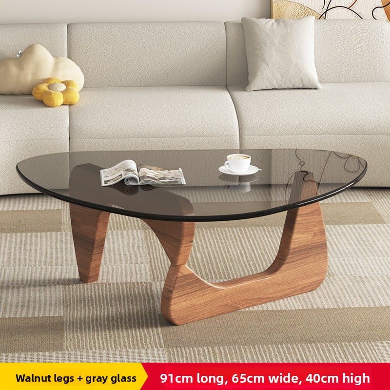 Glass Wood Coffee Table – Strong, Sleek, and Space-Smart