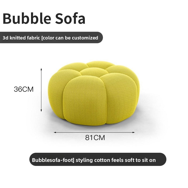 French Italian Trending Bubble Soccer Artistic Curved Elegant Sofa