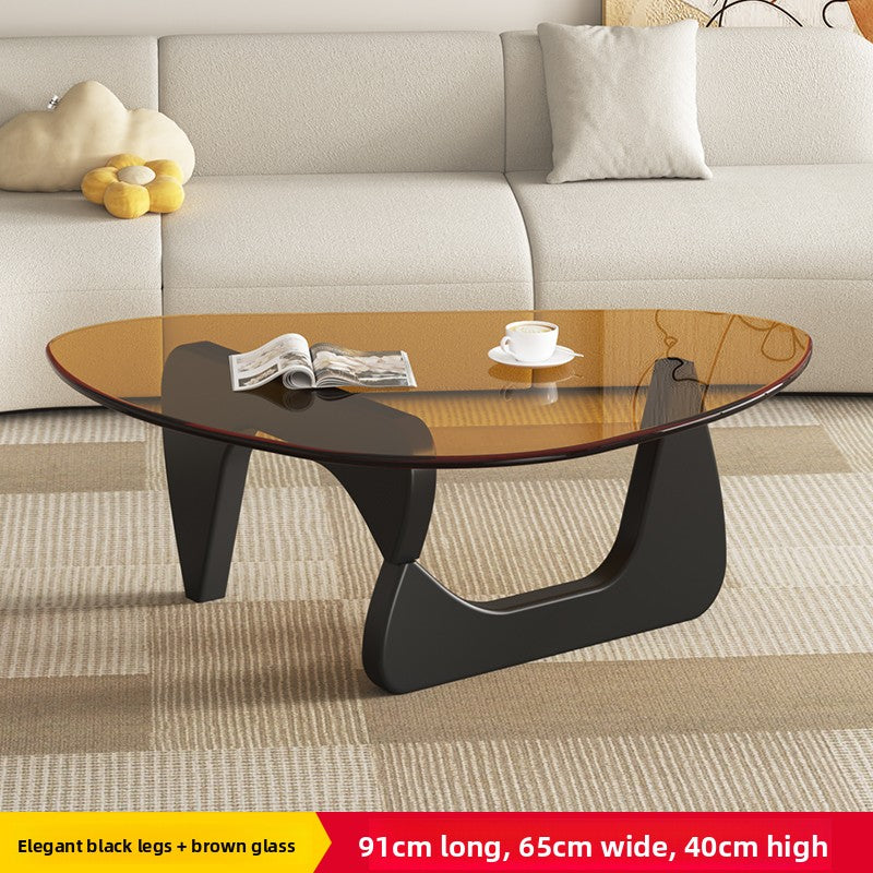 Glass Wood Coffee Table – Strong, Sleek, and Space-Smart